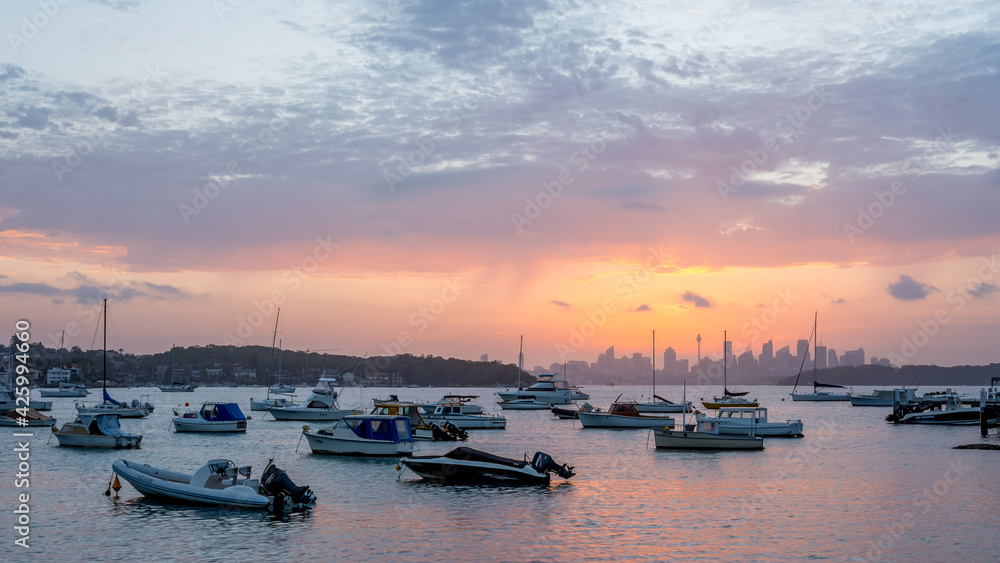 Sunset View of Sydney from Watsons Bay