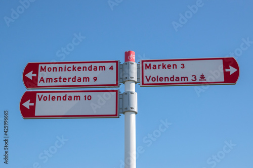 Street Sign At Uitdam The Netherlands 6-8-2020 photo