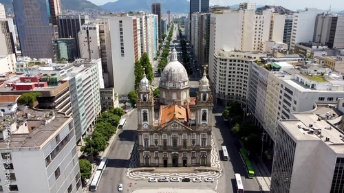 Igreja de Nossa Senhora da Candelaria, Rio de Janeiro, Brazil.Medieval church.Igreja de Nossa Senhora da Candelaria, Rio de Janeiro, Brazil.Medieval church.Igreja de Nossa Senhora da Candelaria. photo