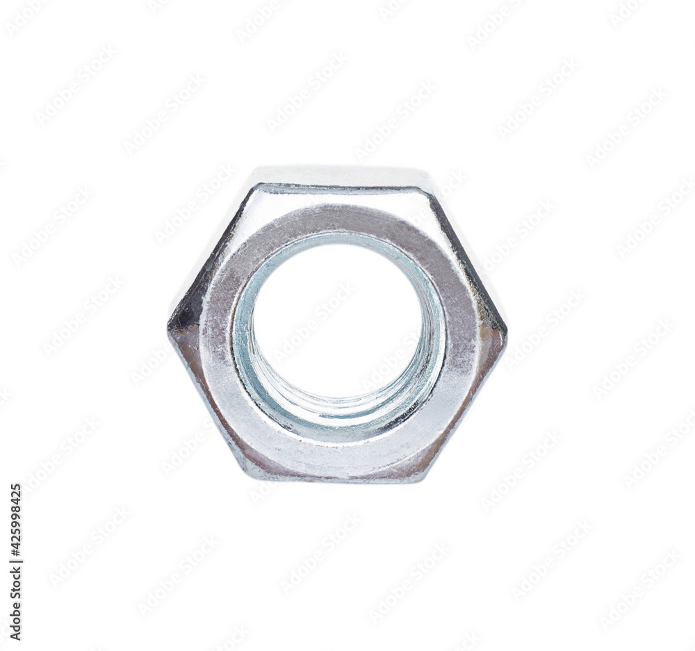 metal nut,. isolated on white background metal nut,. isolated on white background