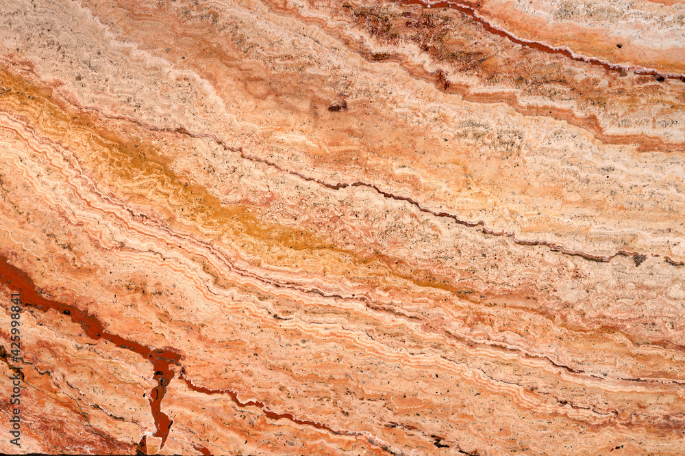 Naklejka premium Stone travertine tile, natural background or texture.