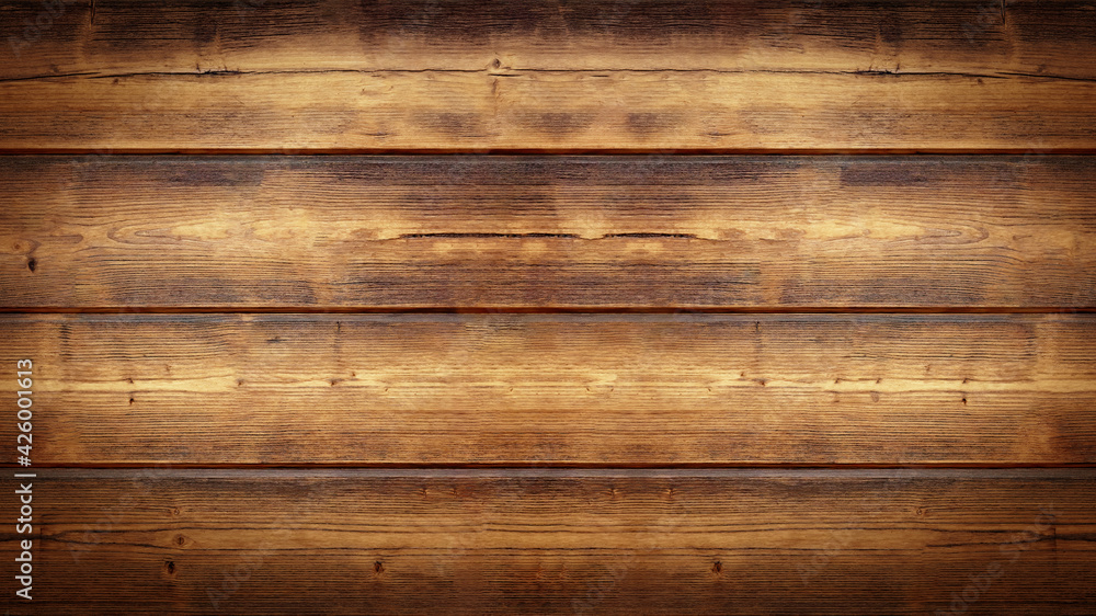 Obraz premium Old brown rustic dark grunge wooden timber texture - wood background banner