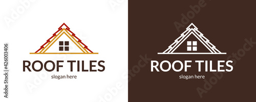 Modern roof tiles logo