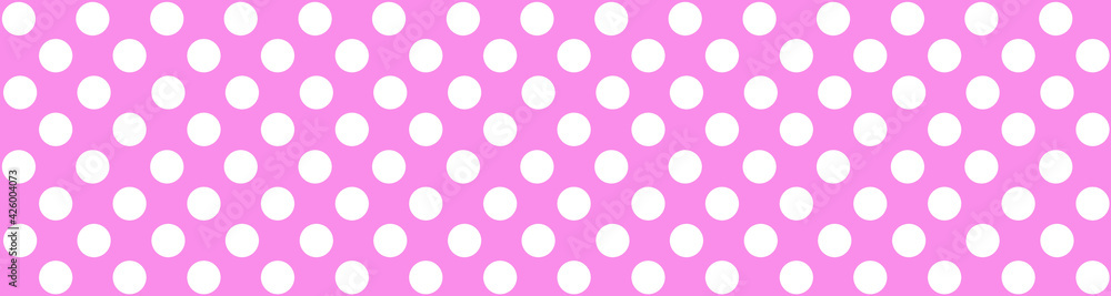 Weiße Punkte auf rosa Hintergrund Banner Weiße Punkte auf rosa Hintergrund Banner