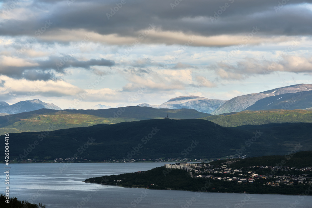 Scenic view of the landscape of Tromso