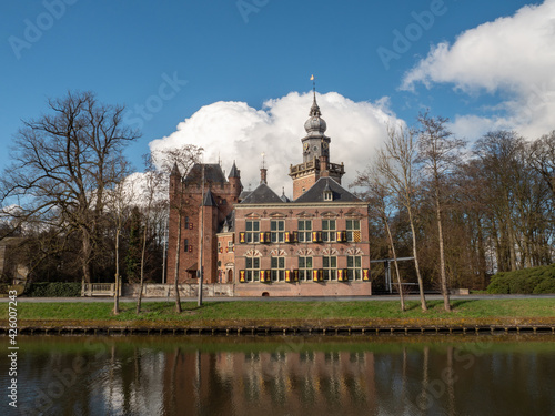Nyenrode castle in Breukelen, the Netherlands, historical building, today business school