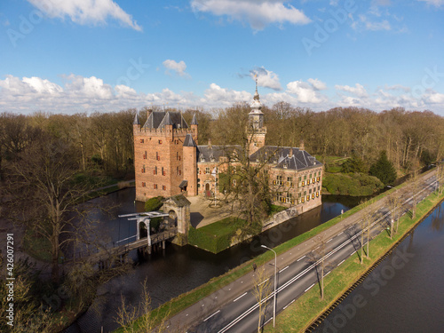 Nyenrode castle in Breukelen, the Netherlands, historical building, today business school
