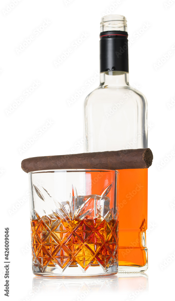 whiskey with cigar whiskey with cigar