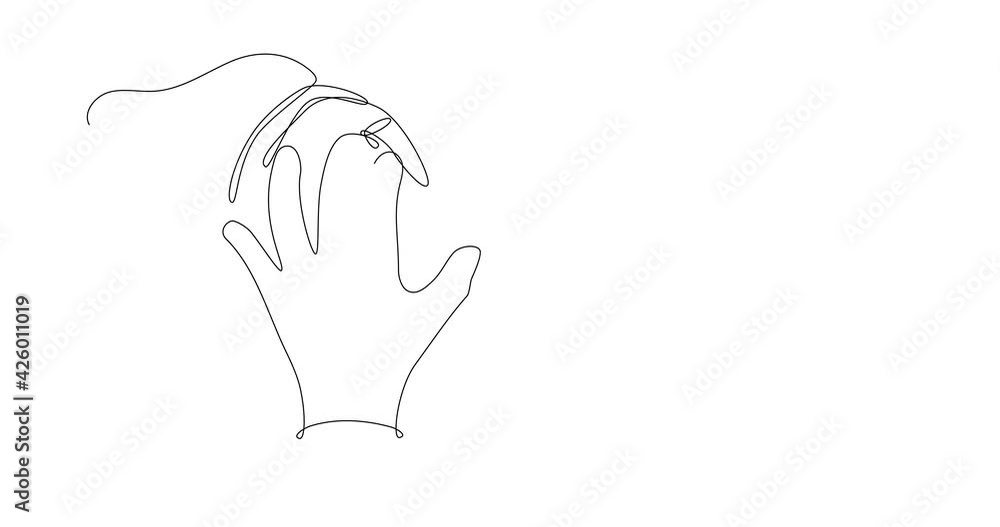 Self-drawing animation of the continuous drawing of the vaccination act: hands of the doctor administering a dose of Covid-19 vaccine, with a syringe, into the arm muscle. Self-drawing animation of the continuous drawing of the vaccination act: hands of the doctor administering a dose of Covid-19 vaccine, with a syringe, into the arm muscle.