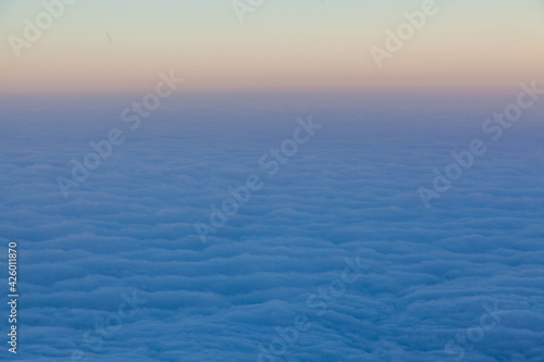 Fototapeta Naklejka Na Ścianę i Meble -  Above the clouds - cloud inversion