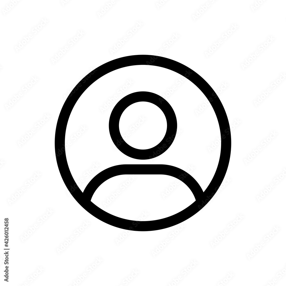 User, profile icon vector illustration
