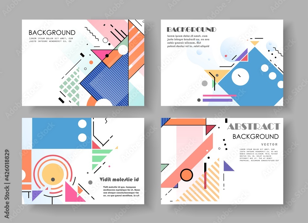 Covers with minimal designs. Abstract backgrounds. Vector frame for text Modern Art graphics for hipsters Covers with minimal designs. Abstract backgrounds. Vector frame for text Modern Art graphics for hipsters