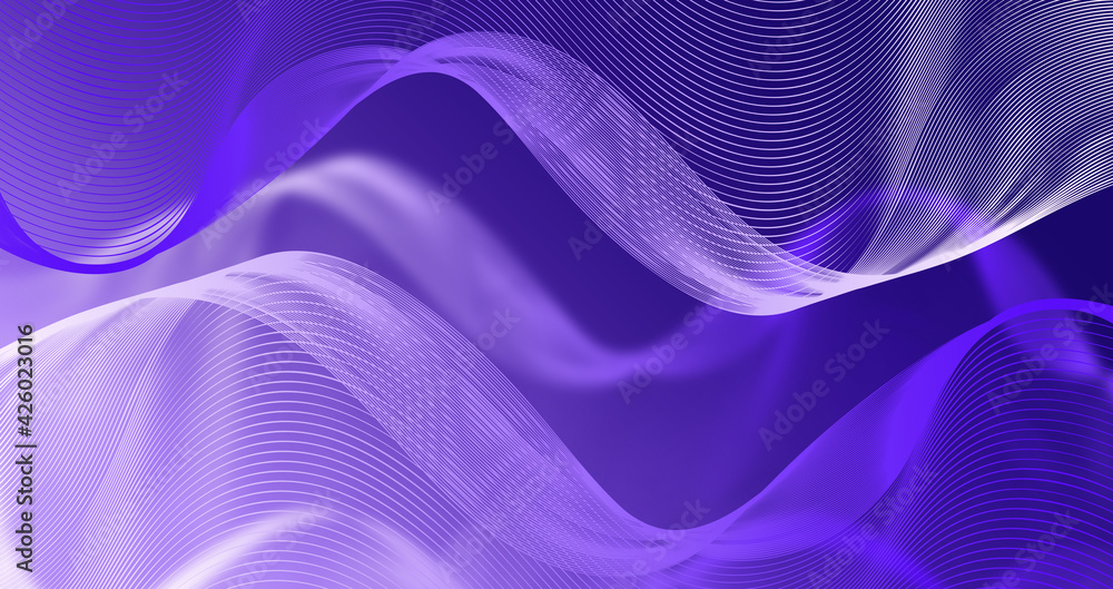 Abstrakte Welten - digitale Landschaft mit fließenden Wellen und Lichtelementen. Technologischer Hintergrund. Digitale 3D-Oberflächen zur Hintergrundgestaltung Abstrakte Welten - digitale Landschaft mit fließenden Wellen und Lichtelementen. Technologischer Hintergrund. Digitale 3D-Oberflächen zur Hintergrundgestaltung