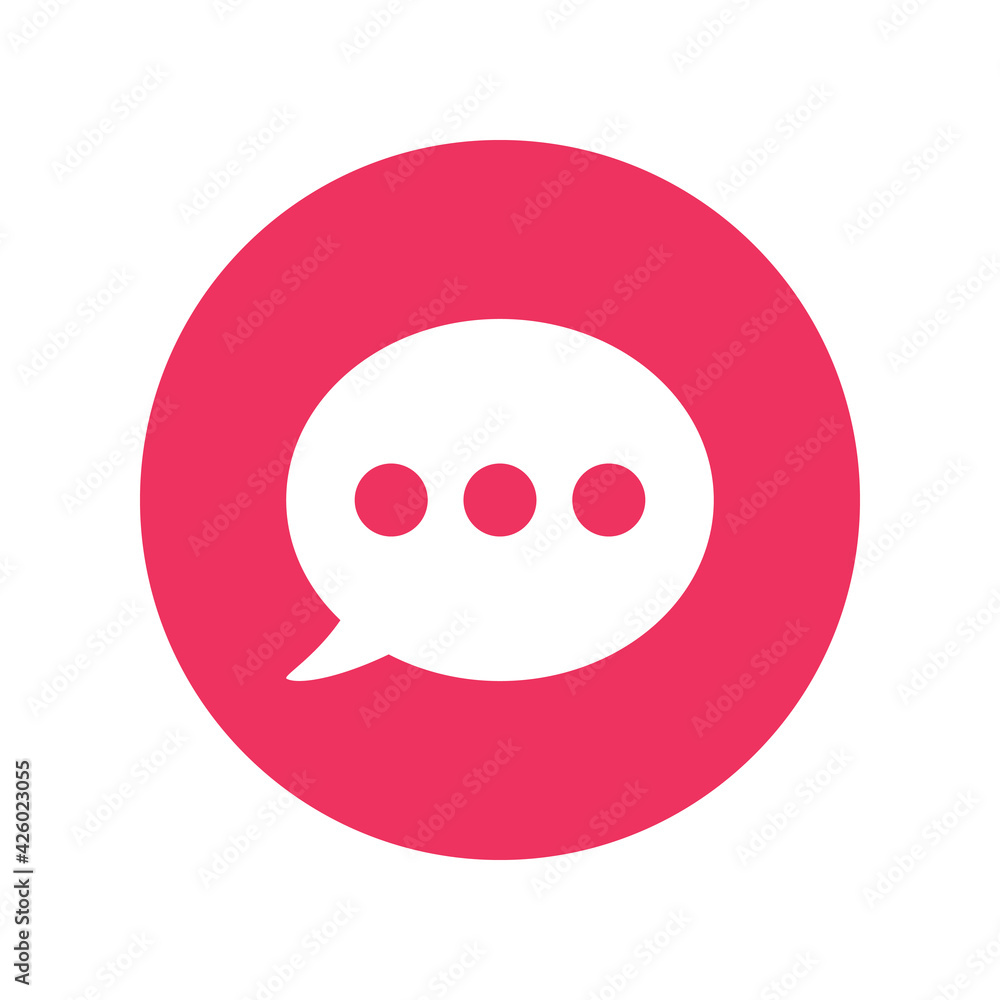 Chat message icon vector graphic illustration Chat message icon vector graphic illustration