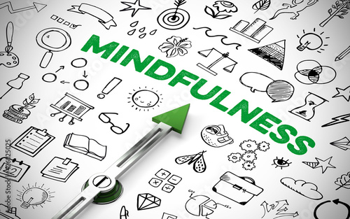 Mindfulness als Konzept zwischen vielen Icons