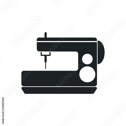 Electric sewing machine flat icon