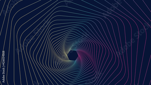 Fototapeta Naklejka Na Ścianę i Meble -  abstract blue background with waves, Line abstract background, Abstract pattern from lines