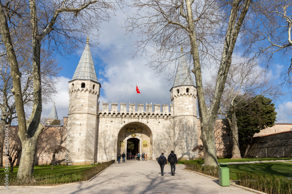 Turkey. Istanbul. Topkapi Palace. View of the Sultan's palace.