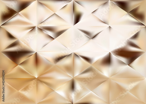 Abstract Brown and White Triangular Background Design