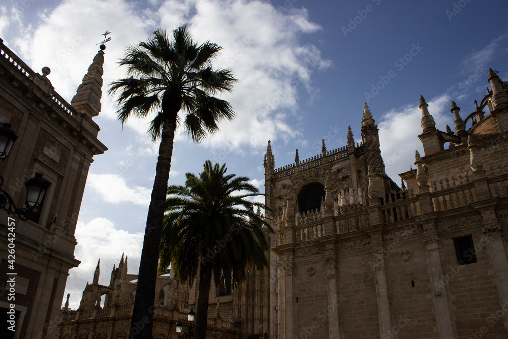 The Cathedral of Santa María de la Sede, is a Roman Catholic cathedral in Seville, Andalusia, Spain. It is the largest Gothic church and was registered by UNESCO as a World Heritage Site. 