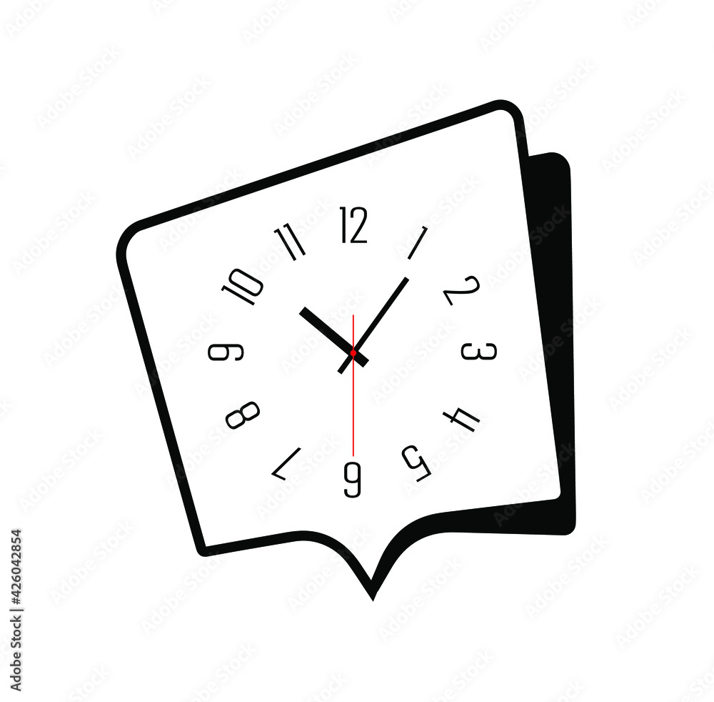 clock on a white background clock on a white background