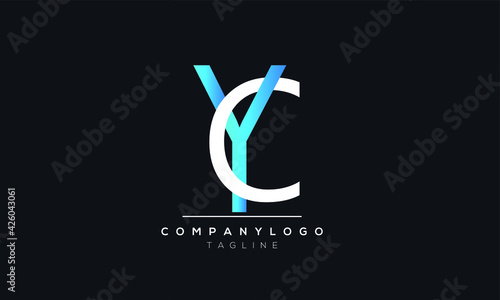 Abstract Letter Initial YC CY Y C Vector Logo Design Template photo