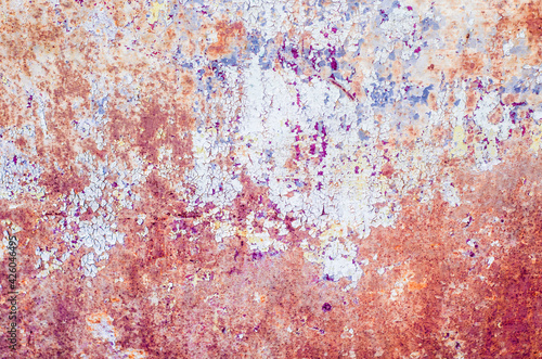 Abstract colorful metal texture. Grunge background.