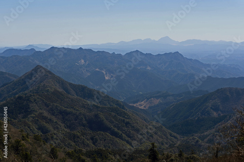 英彦山の中岳山頂からの眺め © Kinapi