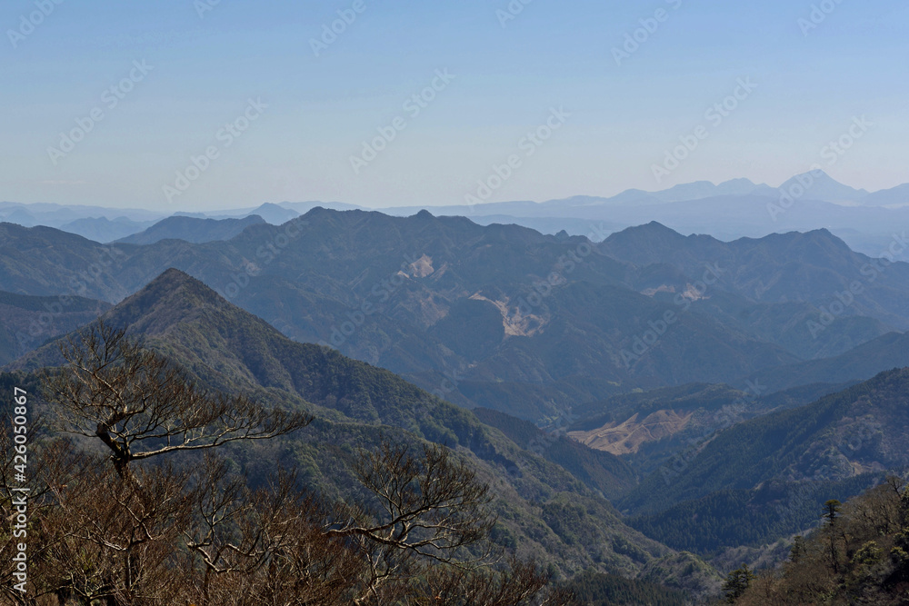 Fototapeta premium 英彦山の南岳からの眺め
