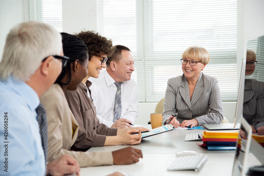 Business people working together in the office Business people working together in the office