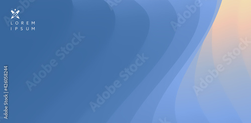 Abstract wavy background with curves lines. Concept of cover with dynamic effect. Vector illustration for design.