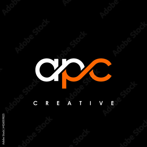 APC Letter Initial Logo Design Template Vector Illustration photo