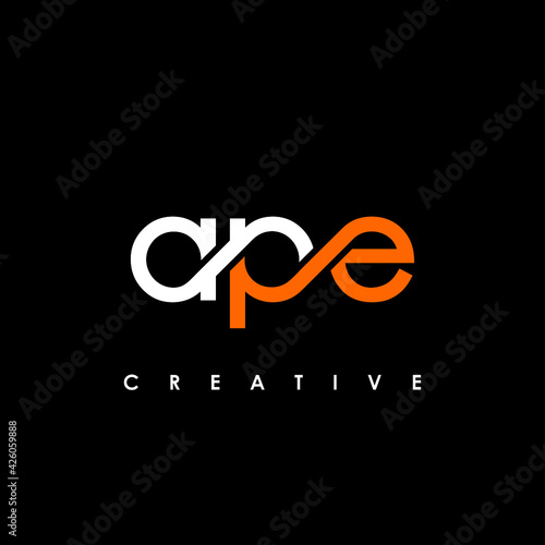 APE Letter Initial Logo Design Template Vector Illustration