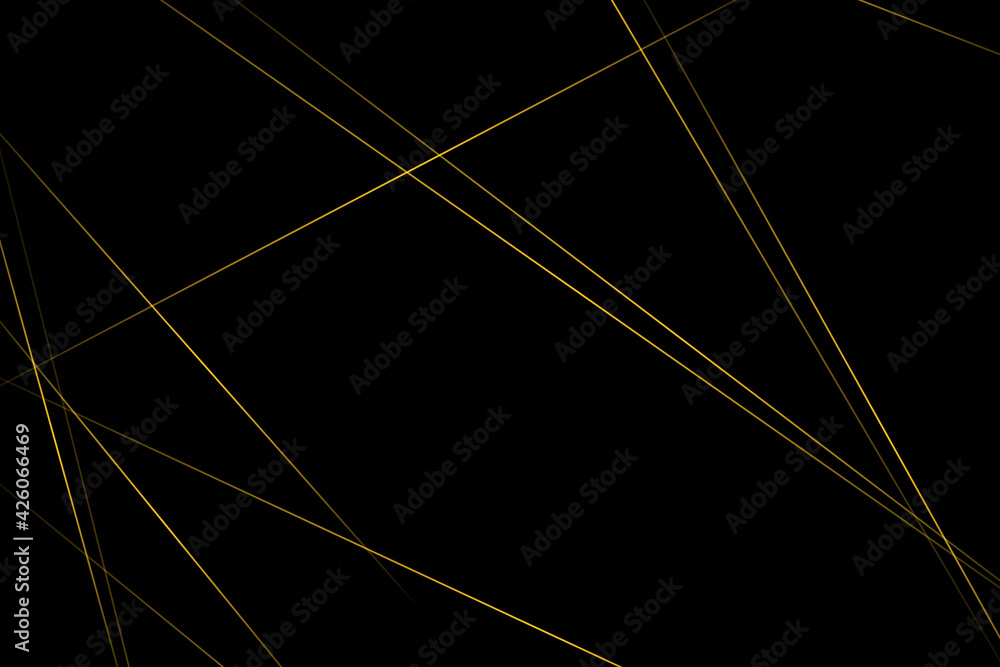 Fototapeta premium Abstract black with gold lines, triangles background modern design. Vector illustration EPS 10.