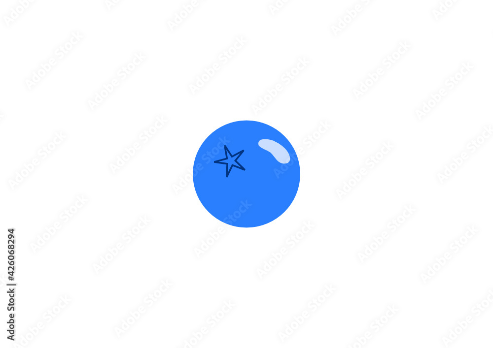 Symbol einer Heidelbeere, Blaubeere Symbol einer Heidelbeere, Blaubeere