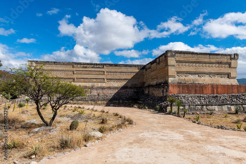 Mitla archaeological site from the Zapotec culture, San Pablo Villa de Mitla, Oaxaca, Mexico photo