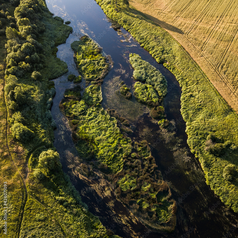 River Venta in Skrunda town, Latvia.