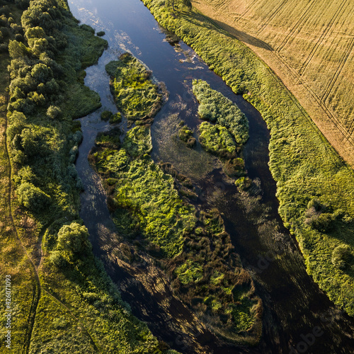 River Venta in Skrunda town, Latvia.