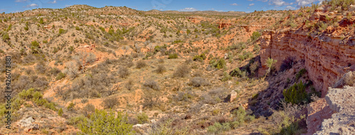 A canyon in Dead Horse Ranch State Park along the historic Lime Kiln Trail, Cottonwood, Arizona, United States of America photo