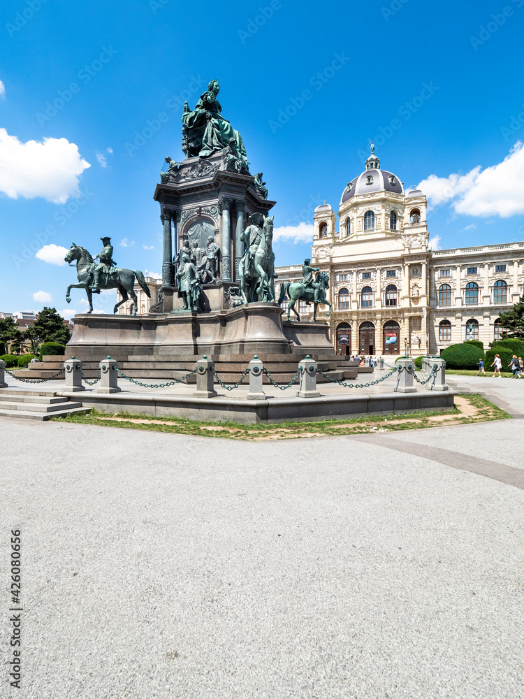 Austria, vienna, 2016, Jul, 10th Maria Theresien Platz, in front of the Kunsthistorisches Museum, inner city, Vienna, Austria, AUT