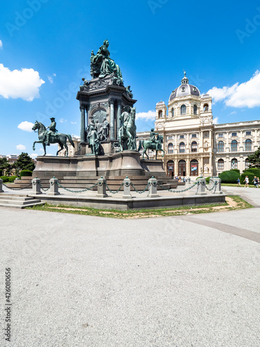 Austria, vienna, 2016, Jul, 10th Maria Theresien Platz, in front of the Kunsthistorisches Museum, inner city, Vienna, Austria, AUT