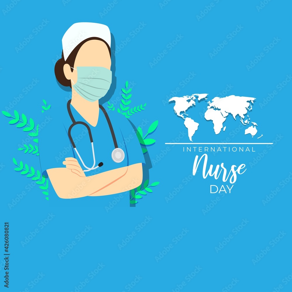vector illustration for international nurse day. vector illustration for international nurse day.