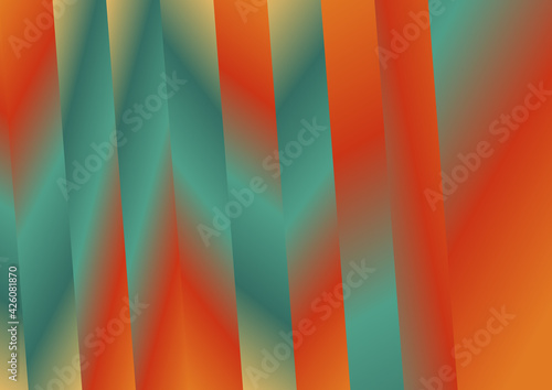 Red Orange and Blue Gradient Parallel Vertical Lines Background