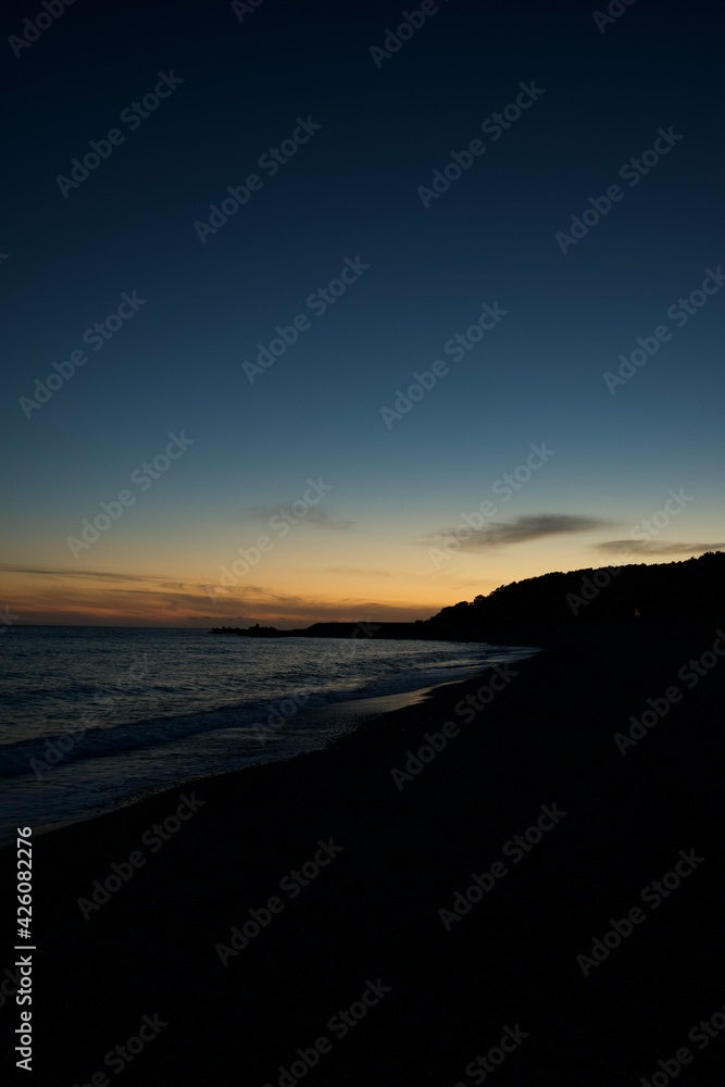 sunset at the beach