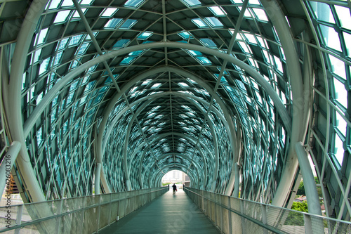 Fototapeta Naklejka Na Ścianę i Meble -  Steel bridge in Kuala Lumpur, Malaysia