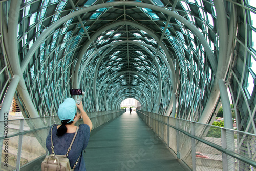 Photography Steel bridge in Kuala Lumpur, Malaysia
