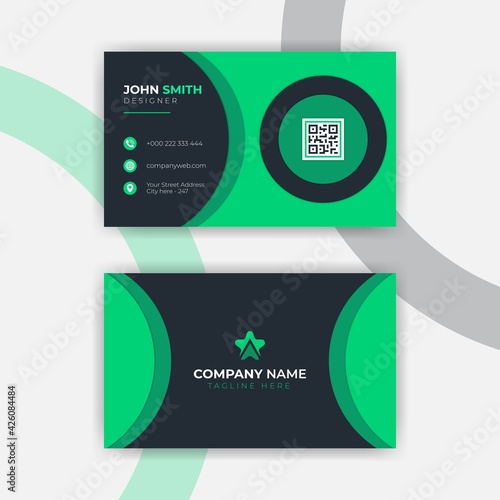 Professional modern business card design