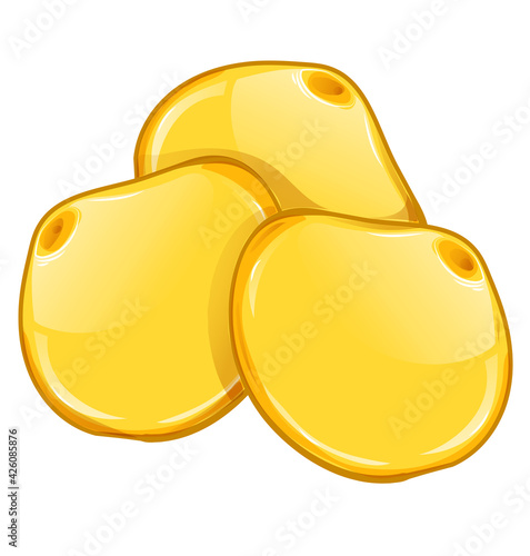 lupine cartoon icon food illustration