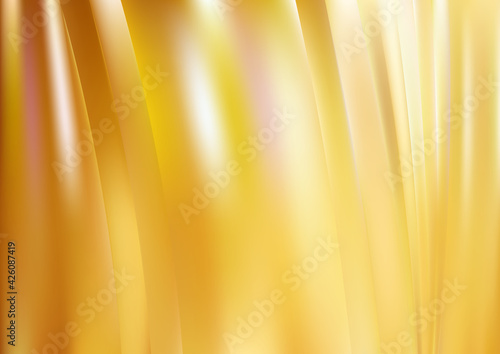 Orange and White Shiny Vertical Lines Background