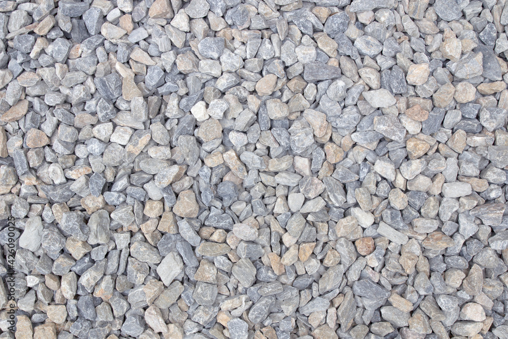 Crushed stone texture background. Crushed stone construction materials. Crushed stone texture background. Crushed stone construction materials.